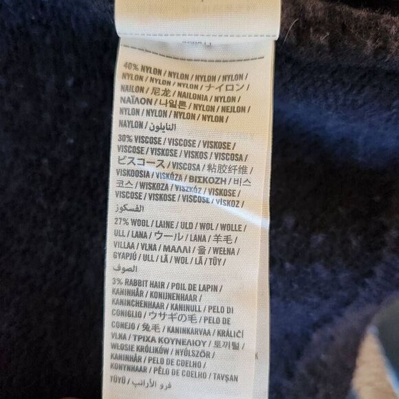 Hollister small dark navy blue button-up cardigan sweater wool preppy womens - Picture 4 of 8